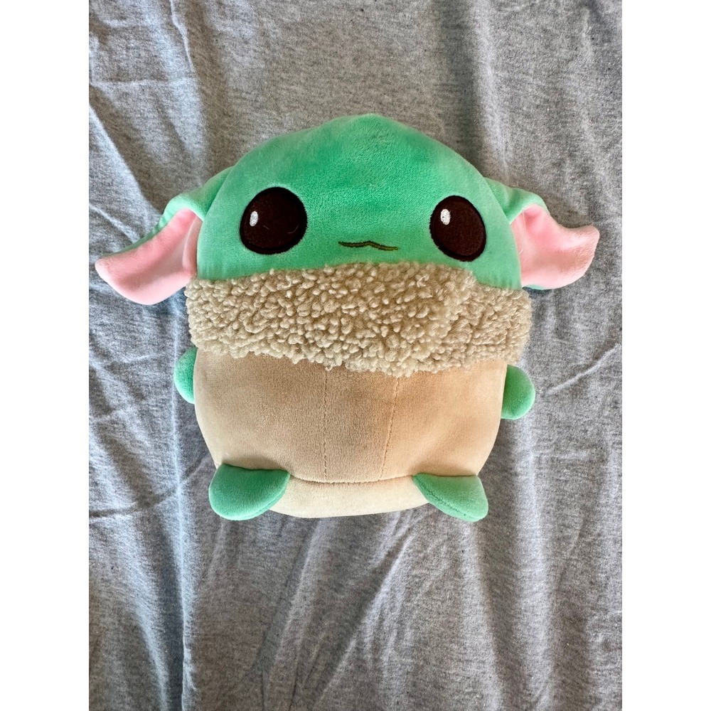 Star Wars Grogu The Child Baby Yoda Plush Stuffed Animal Toy Green Tan 5 inch